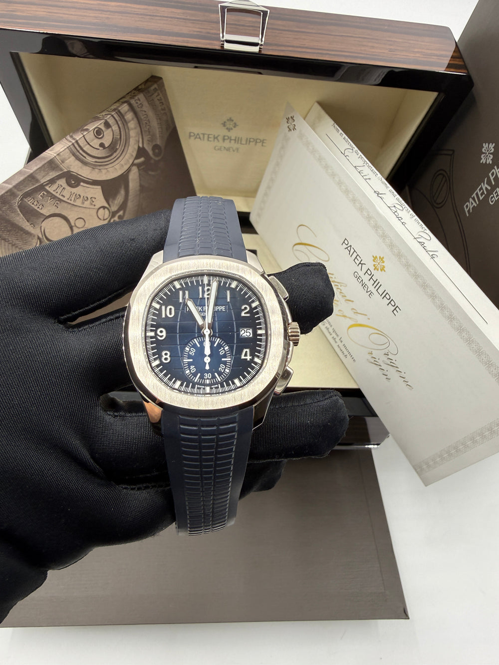 Patek Philippe Aquanaut 5968G White Gold “Blue” Dial