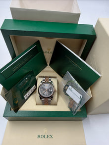 Rolex 126331 Rose Gold 2-Tone DJ41 “ Wimbledon” Dial, Fluted Bezel with Jubilee Bracelet