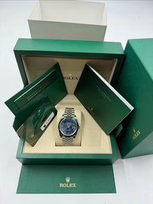 Rolex 126300 “Bright Blue Roman”  Dated 07-2026 Unworn