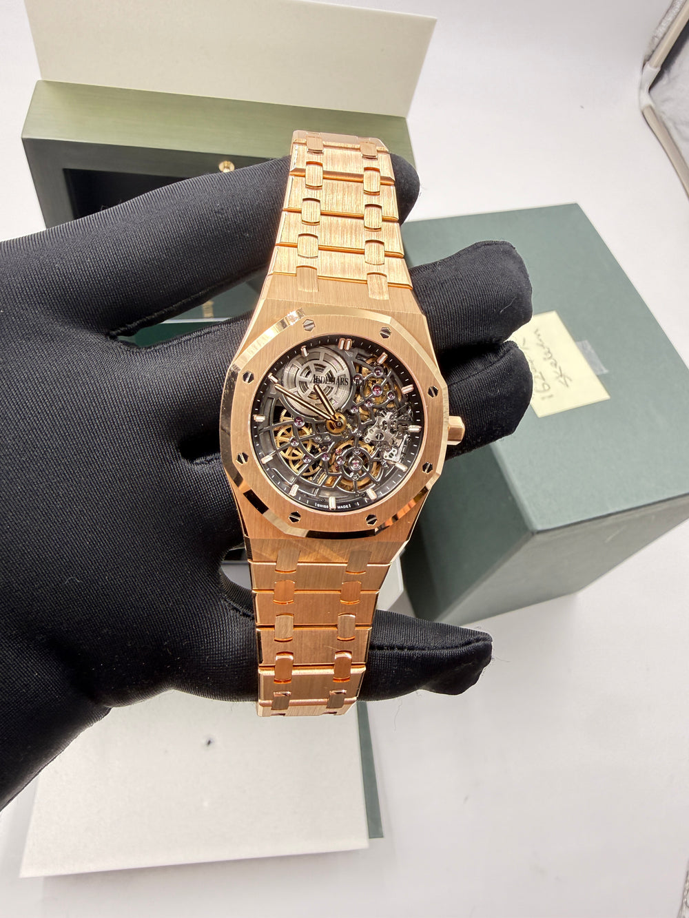 Audemars Piguet Royal Oak Jumbo 16204OR Dated 06-2023 “Jambo” Extra Thin Openwork